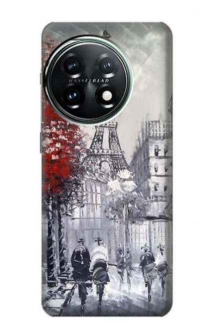 S1295 Eiffel Painting of Paris Case For OnePlus 11