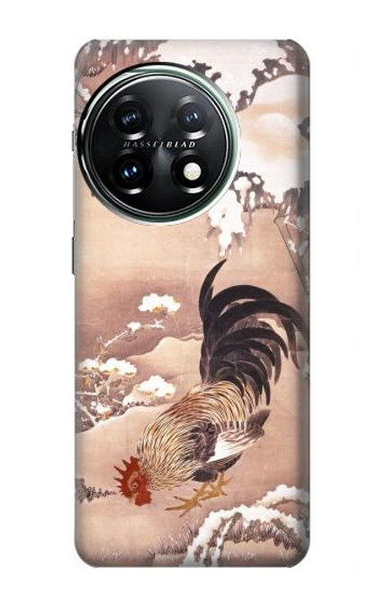 S1332 Ito Jakuchu Rooster Case For OnePlus 11