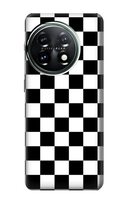 S1611 Black and White Check Chess Board Case For OnePlus 11