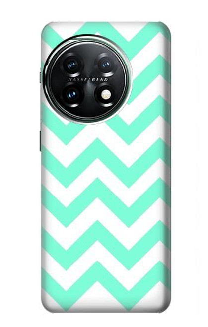 S1723 Mint Chevron Zigzag Case For OnePlus 11