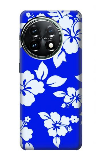 S2244 Hawaiian Hibiscus Blue Pattern Case For OnePlus 11