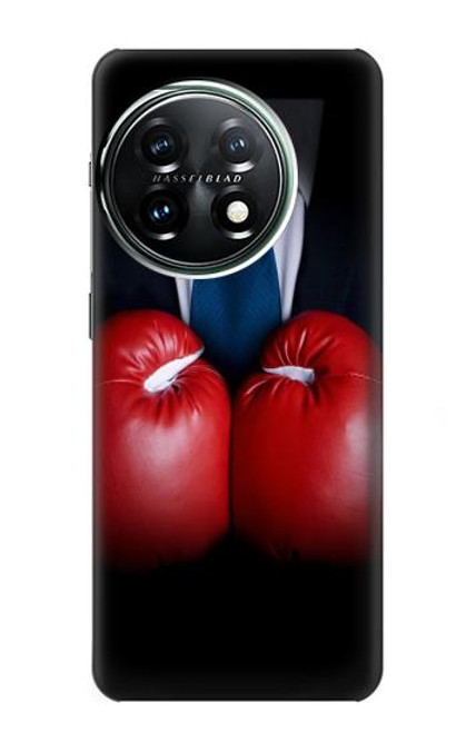 S2261 Businessman Black Suit With Boxing Gloves Case For OnePlus 11