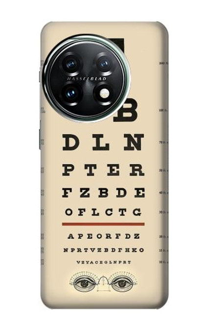 S2502 Eye Exam Chart Decorative Decoupage Poster Case For OnePlus 11