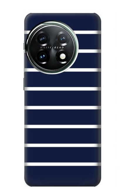 S2767 Navy White Striped Case For OnePlus 11