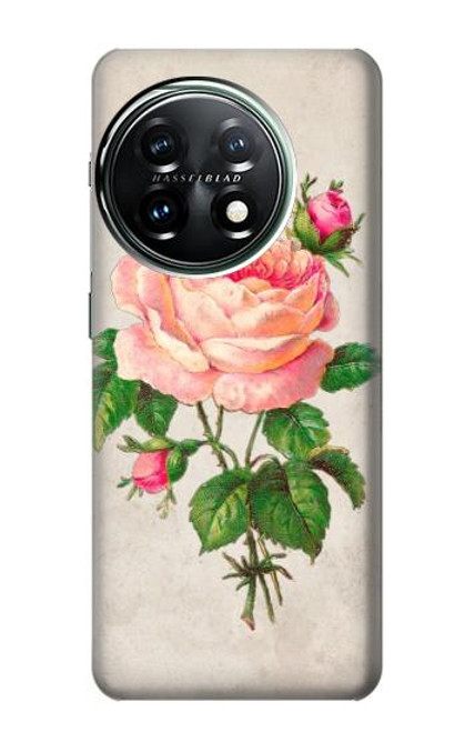 S3079 Vintage Pink Rose Case For OnePlus 11