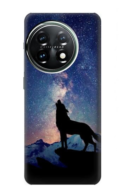 S3555 Wolf Howling Million Star Case For OnePlus 11