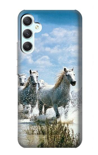 S0250 White Horse Case For Samsung Galaxy A34 5G