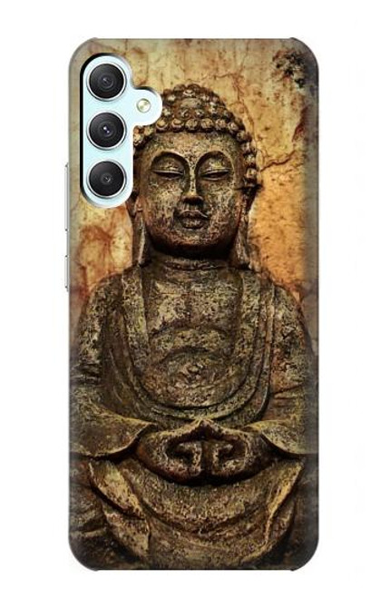 S0344 Buddha Rock Carving Case For Samsung Galaxy A34 5G