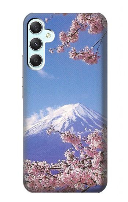 S1060 Mount Fuji Sakura Cherry Blossom Case For Samsung Galaxy A34 5G