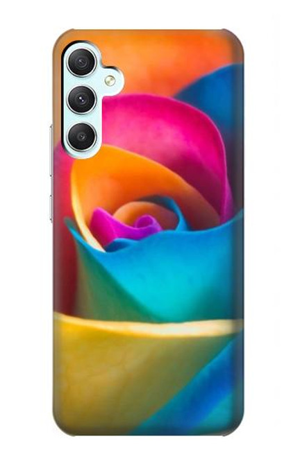 S1671 Rainbow Colorful Rose Case For Samsung Galaxy A34 5G