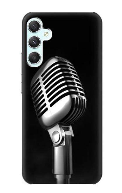 S1672 Retro Microphone Jazz Music Case For Samsung Galaxy A34 5G