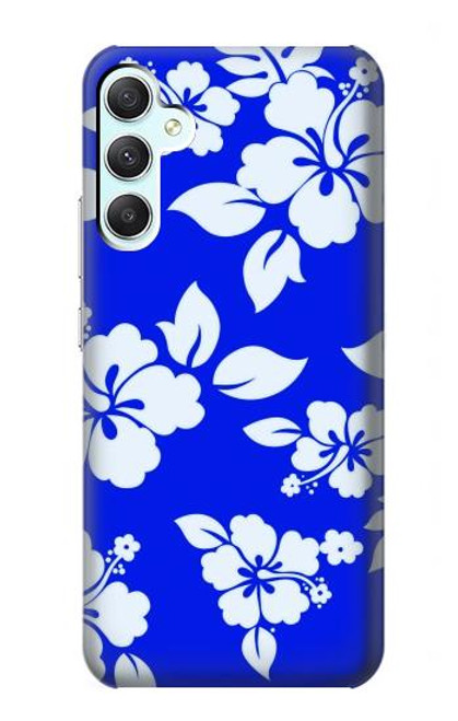 S2244 Hawaiian Hibiscus Blue Pattern Case For Samsung Galaxy A34 5G