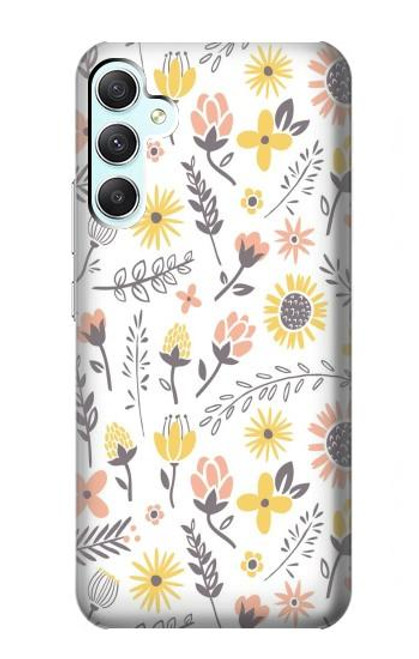 S2354 Pastel Flowers Pattern Case For Samsung Galaxy A34 5G