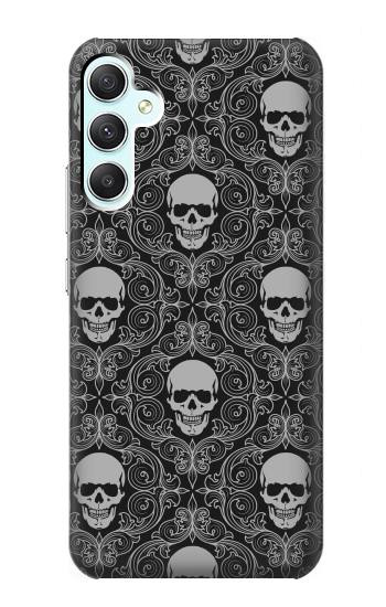 S2371 Skull Vintage Monochrome Pattern Case For Samsung Galaxy A34 5G