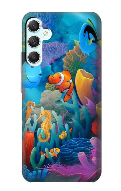 S3227 Underwater World Cartoon Case For Samsung Galaxy A34 5G
