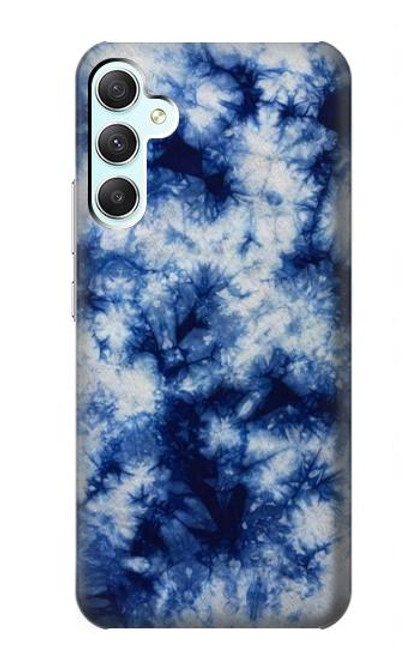 S3439 Fabric Indigo Tie Dye Case For Samsung Galaxy A34 5G