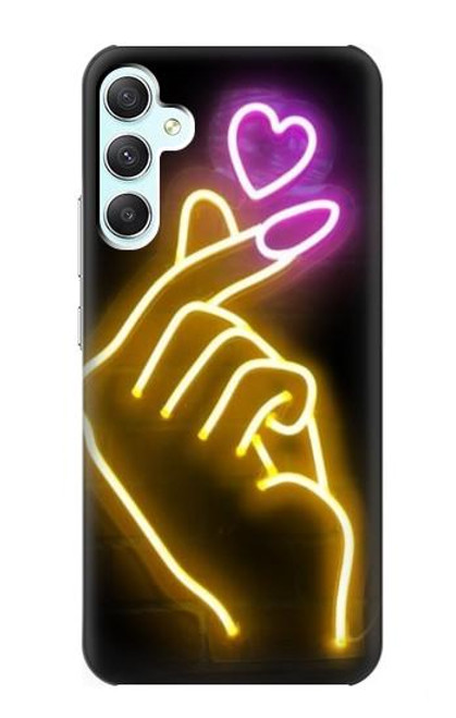 S3512 Cute Mini Heart Neon Graphic Case For Samsung Galaxy A34 5G