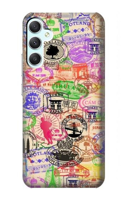 S3904 Travel Stamps Case For Samsung Galaxy A34 5G