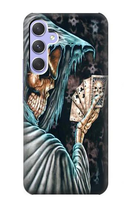 S0748 Grim Reaper Death Poker Case For Samsung Galaxy A54 5G