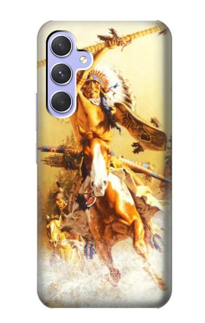 S1087 Red Indian Warrior Case For Samsung Galaxy A54 5G