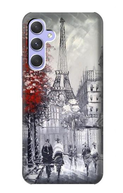 S1295 Eiffel Painting of Paris Case For Samsung Galaxy A54 5G