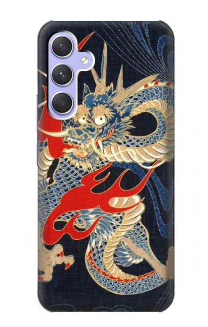 S2073 Japan Dragon Art Case For Samsung Galaxy A54 5G