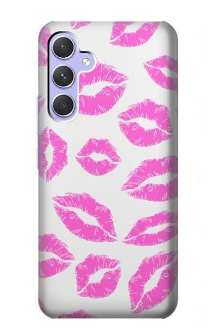 S2214 Pink Lips Kisses Case For Samsung Galaxy A54 5G