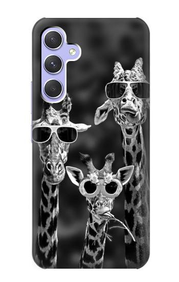 S2327 Giraffes With Sunglasses Case For Samsung Galaxy A54 5G