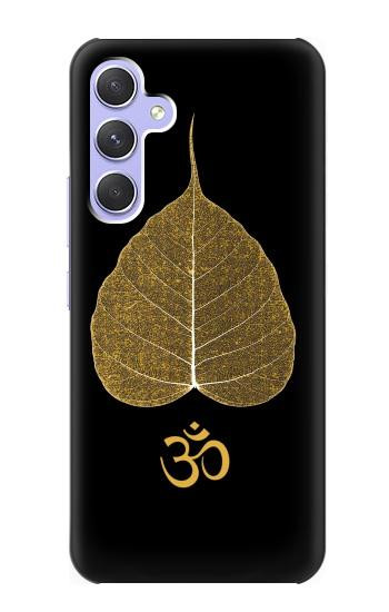 S2331 Gold Leaf Buddhist Om Symbol Case For Samsung Galaxy A54 5G