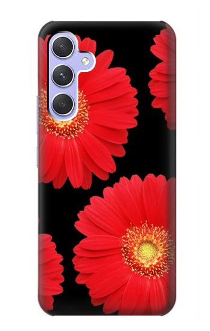 S2478 Red Daisy flower Case For Samsung Galaxy A54 5G