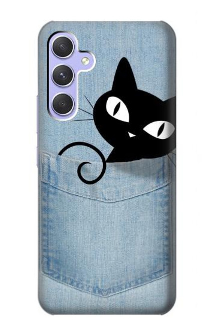 S2641 Pocket Black Cat Case For Samsung Galaxy A54 5G