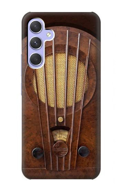 S2655 Vintage Bakelite Deco Radio Case For Samsung Galaxy A54 5G