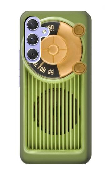 S2656 Vintage Bakelite Radio Green Case For Samsung Galaxy A54 5G