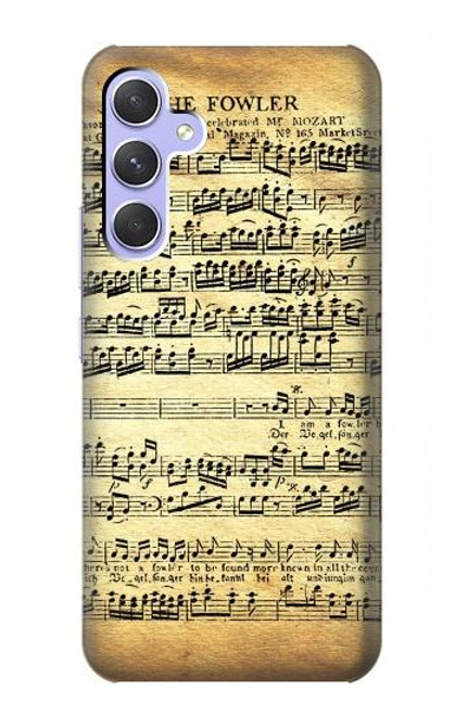 S2667 The Fowler Mozart Music Sheet Case For Samsung Galaxy A54 5G