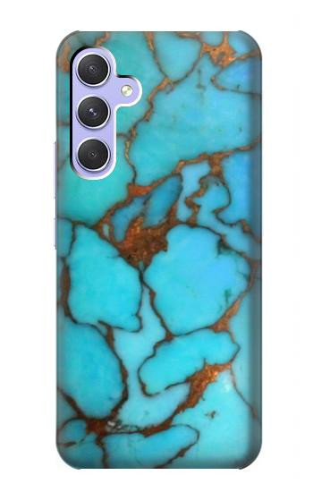 S2685 Aqua Turquoise Gemstone Graphic Printed Case For Samsung Galaxy A54 5G