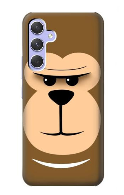 S2721 Cute Grumpy Monkey Cartoon Case For Samsung Galaxy A54 5G