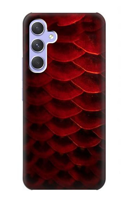 S2879 Red Arowana Fish Scale Case For Samsung Galaxy A54 5G