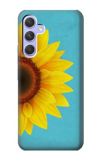 S3039 Vintage Sunflower Blue Case For Samsung Galaxy A54 5G