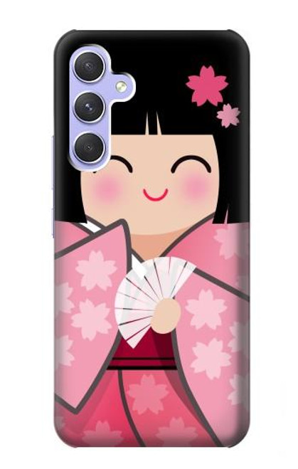 S3042 Japan Girl Hina Doll Kimono Sakura Case For Samsung Galaxy A54 5G