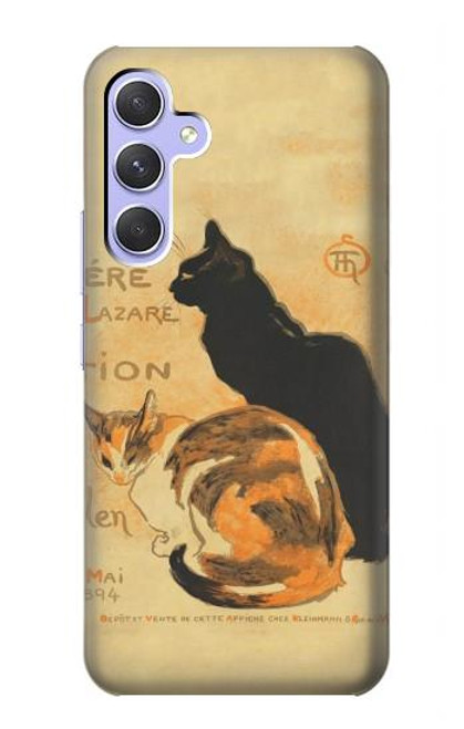 S3229 Vintage Cat Poster Case For Samsung Galaxy A54 5G