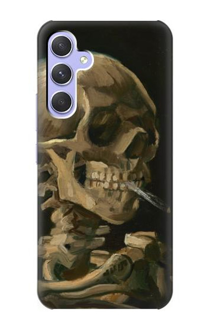 S3358 Vincent Van Gogh Skeleton Cigarette Case For Samsung Galaxy A54 5G