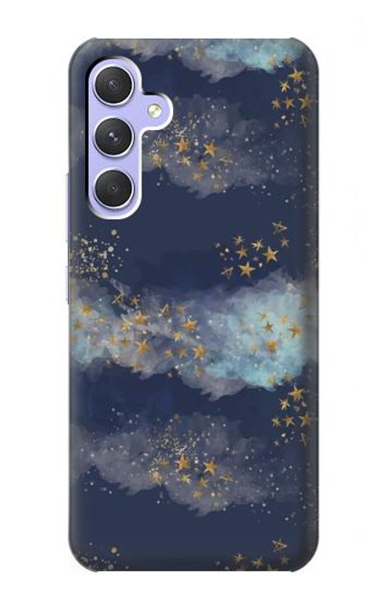 S3364 Gold Star Sky Case For Samsung Galaxy A54 5G
