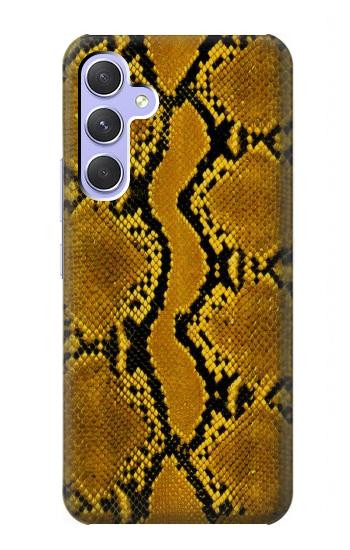 S3365 Yellow Python Skin Graphic Print Case For Samsung Galaxy A54 5G