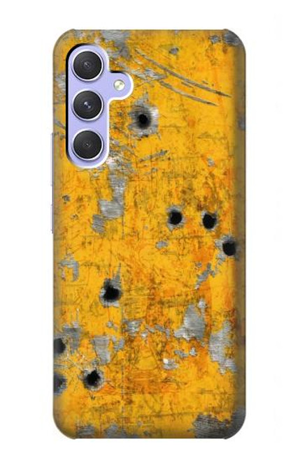 S3528 Bullet Rusting Yellow Metal Case For Samsung Galaxy A54 5G