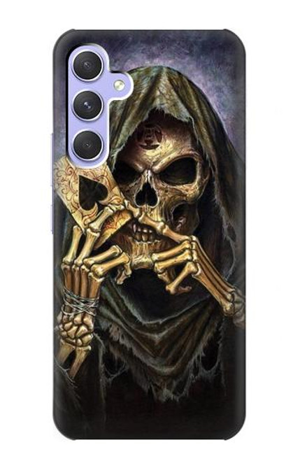 S3594 Grim Reaper Wins Poker Case For Samsung Galaxy A54 5G