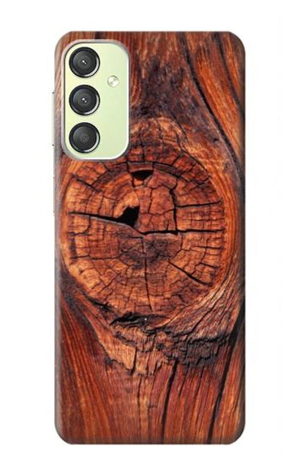 S0603 Wood Graphic Printed Case For Samsung Galaxy A24 4G