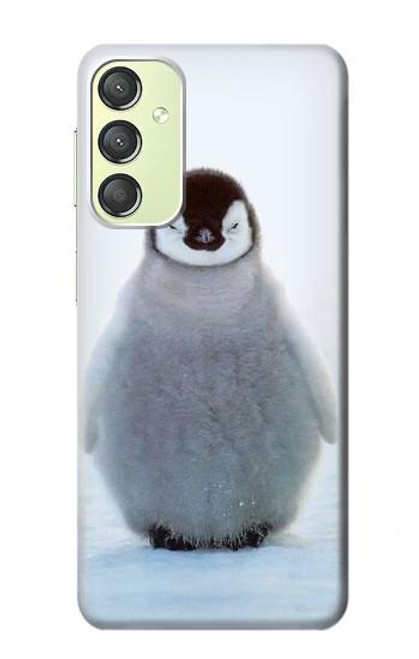 S1075 Penguin Ice Case For Samsung Galaxy A24 4G