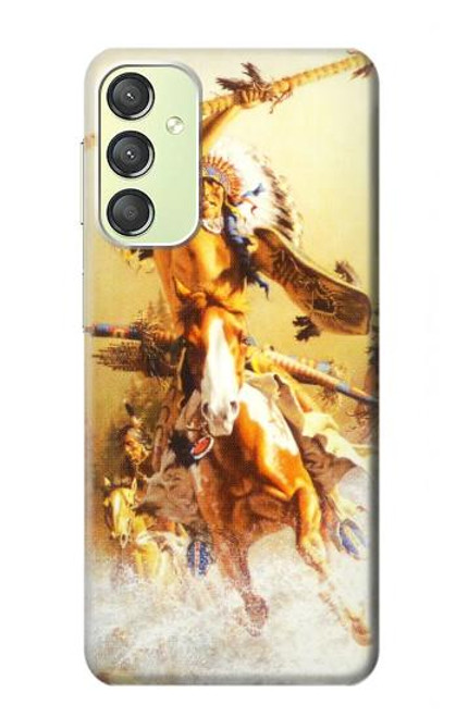 S1087 Red Indian Warrior Case For Samsung Galaxy A24 4G