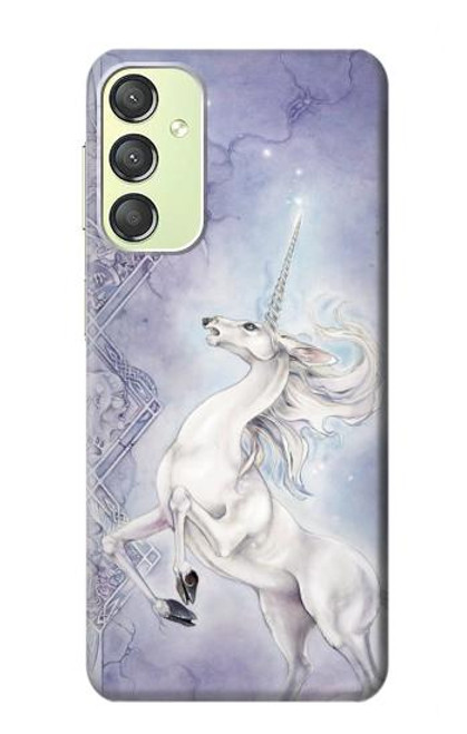 S1134 White Horse Unicorn Case For Samsung Galaxy A24 4G