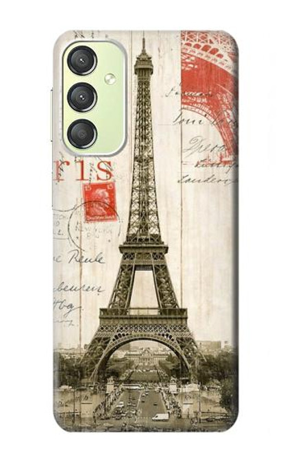 S2108 Eiffel Tower Paris Postcard Case For Samsung Galaxy A24 4G